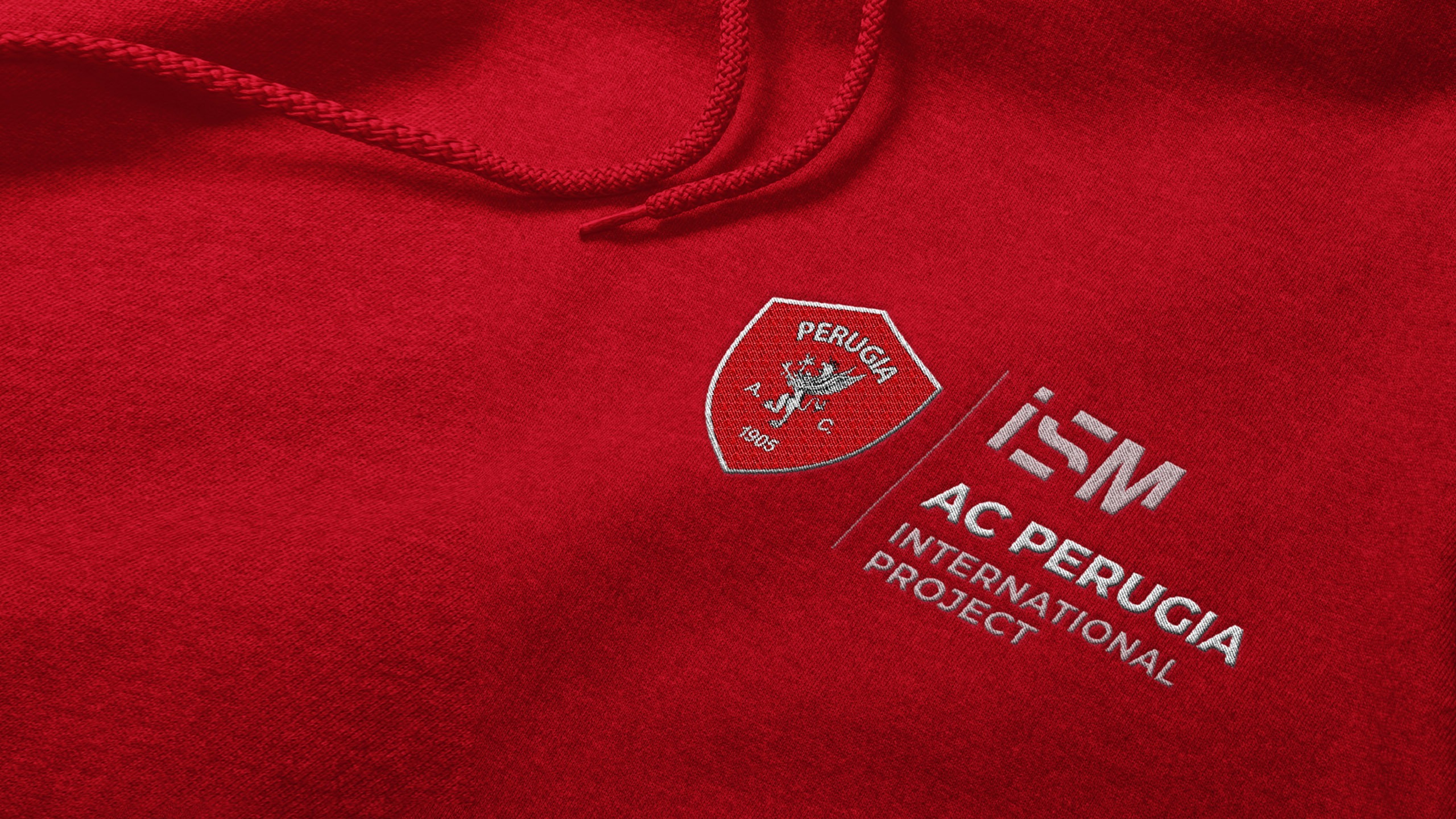 Close Up Embroidery Logo Of Hoodie Mockup Template